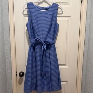 Tommy Hilfiger Striped Blue Midi Dress